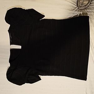 White House Black Market black shirt sleeve shirt